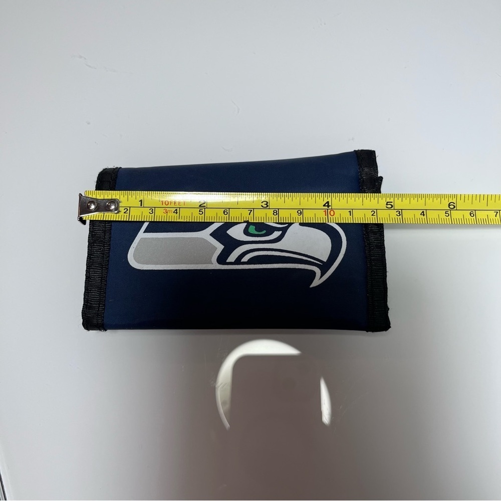 Seattle Seahawks Navy Wallet Kids - Picture 8 of 8